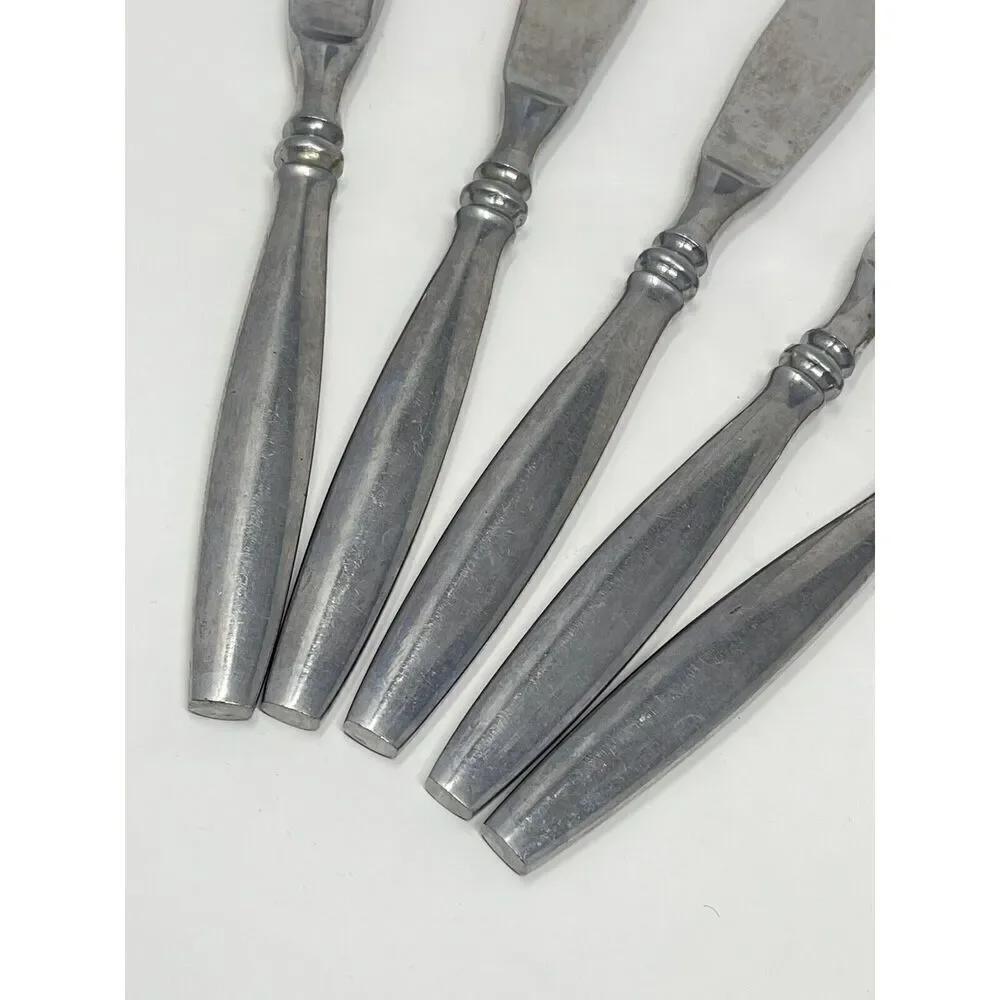 Reed & Barton Rebacraft Japan Stainless Perth Dinner Knife 8 3/8” Set Of 5